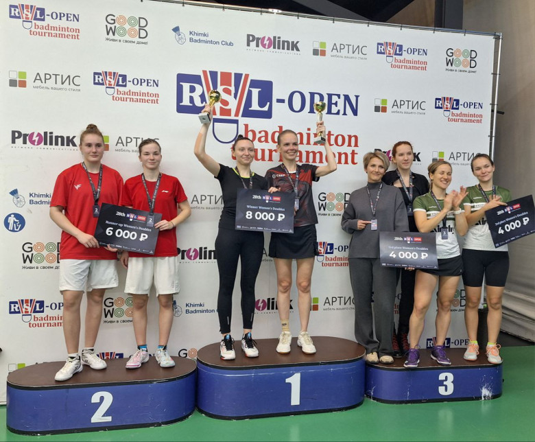 Призёры 28 RSL Open WDB - бадминтон фото