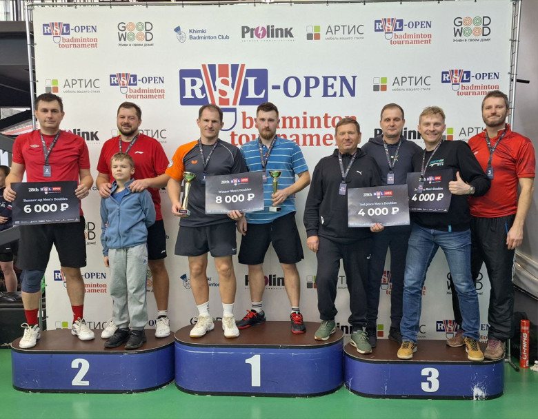 Призёры 28 RSL Open MDC - бадминтон фото