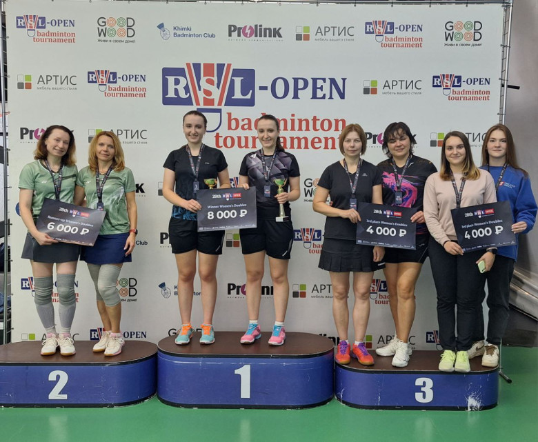 Призёры 28 RSL Open WDC - бадминтон фото