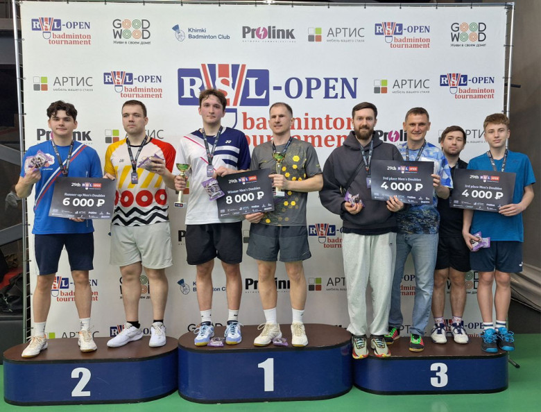 Призёры 29 RSL Open MDC - бадминтон фото