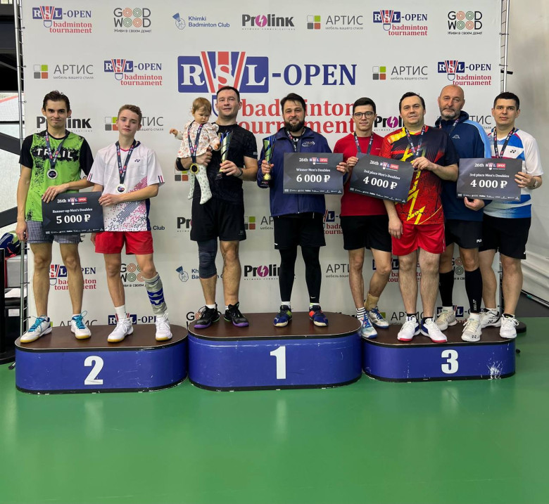 Призёры 26th RSL OPEN MDF - бадминтон фото
