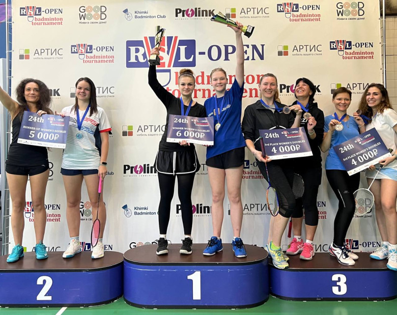 Призёры 24th RSL Open WDG - бадминтон фото