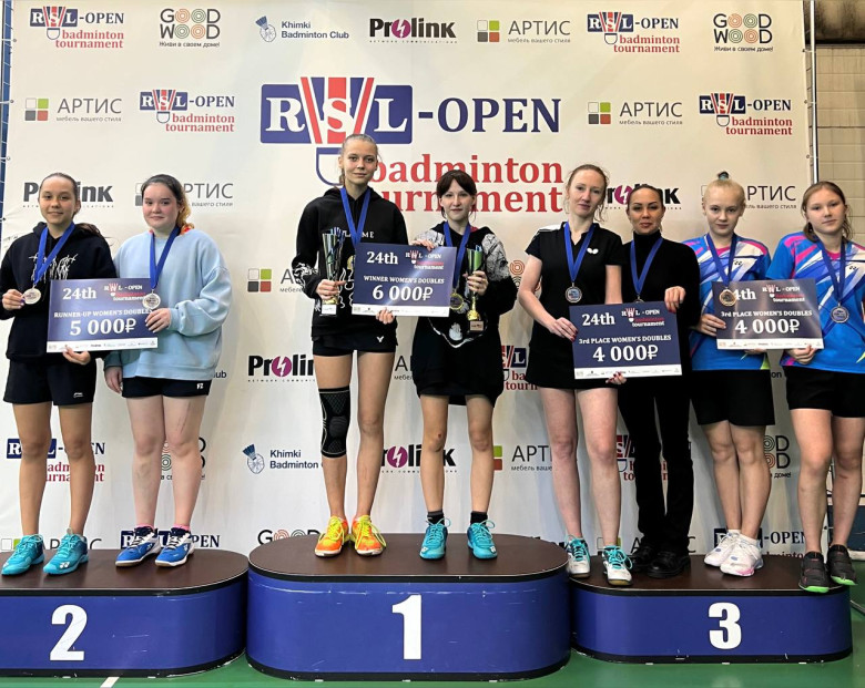 Призёры 24th RSL Open WDC - бадминтон фото