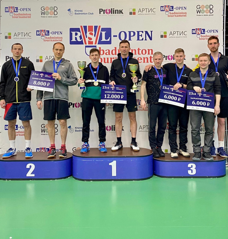 Призёры 23rd RSL Open MDA - бадминтон фото