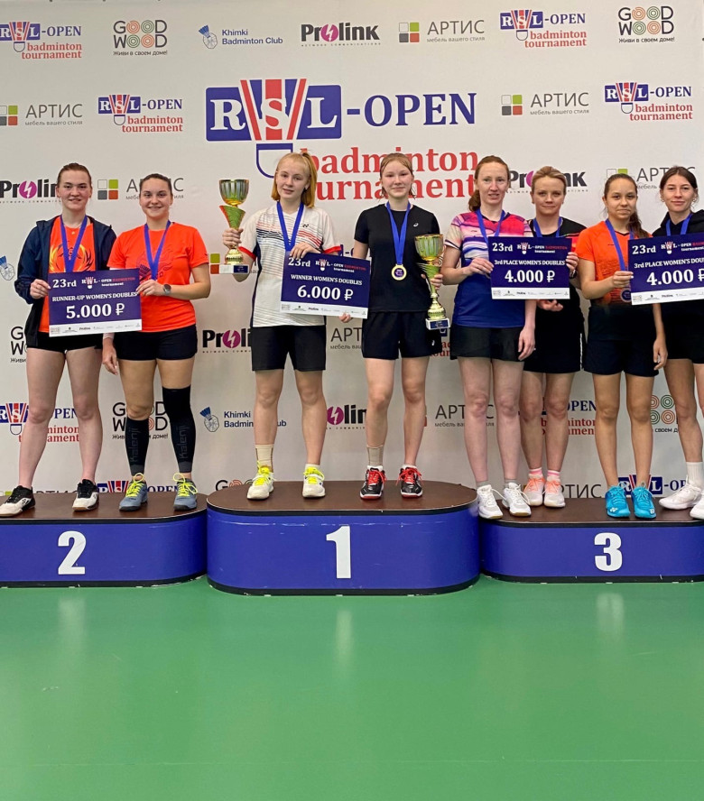 Призёры 23rd RSL Open WDC - бадминтон фото