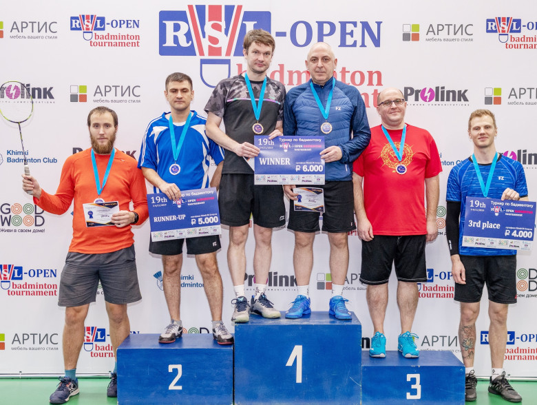 Призёры 19th RSL Open MDF - бадминтон фото