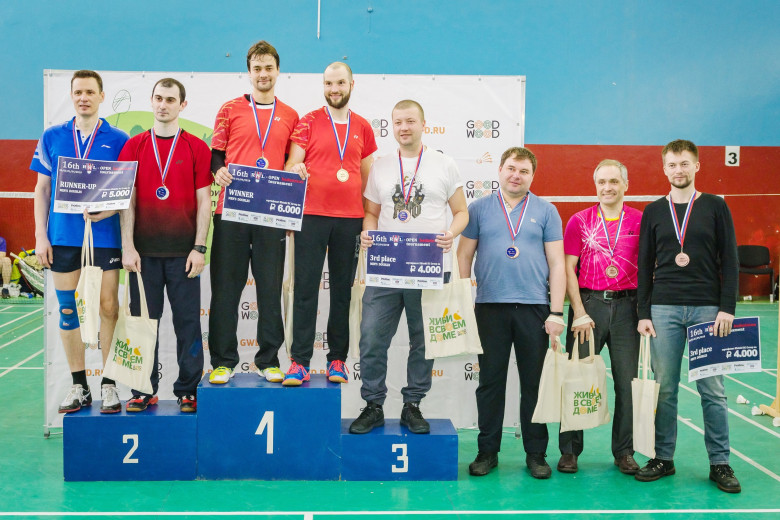 Призёры 16th RSL Open MDD - бадминтон фото