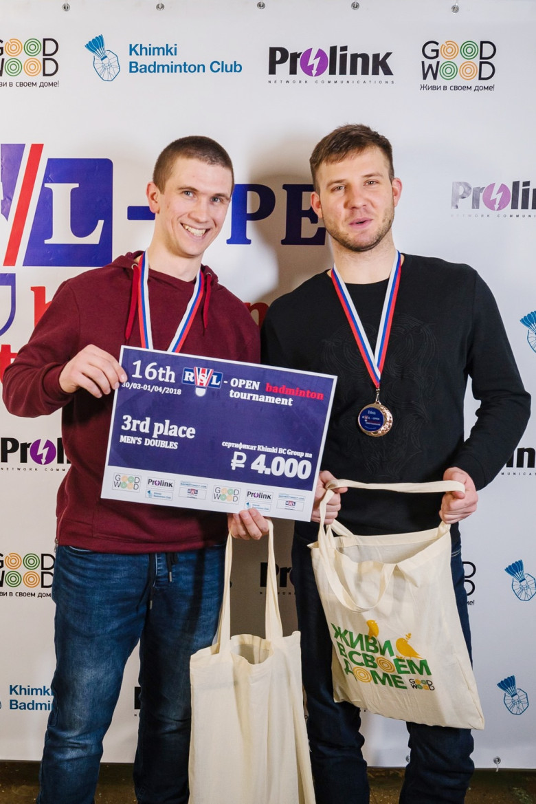 Призёры 16th RSL Open MDB - бадминтон фото